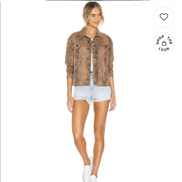 NWT Free People Snake Trucker Jacket - Picture 6 of 6